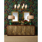 Currey and Company - 3000-0324 - Crédence - Jardin - Noyer / Laiton antique