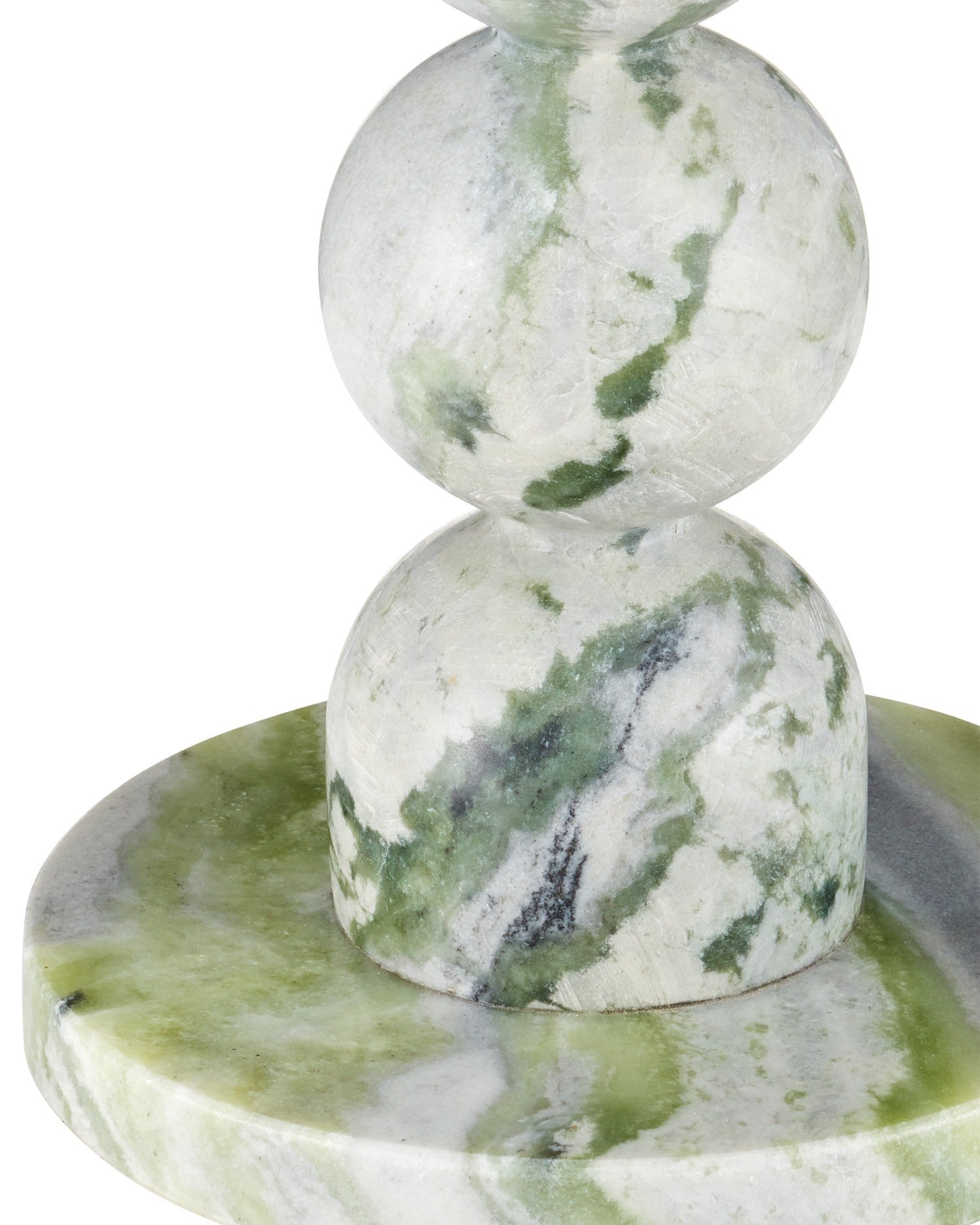 Currey and Company - 3000-0325 - Table d'appoint - Table d'appoint Turner en onyx vert naturel