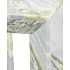 Currey and Company - 3000-0326 - Accent Table - Minerale Green Onyx Accent Table - Natural