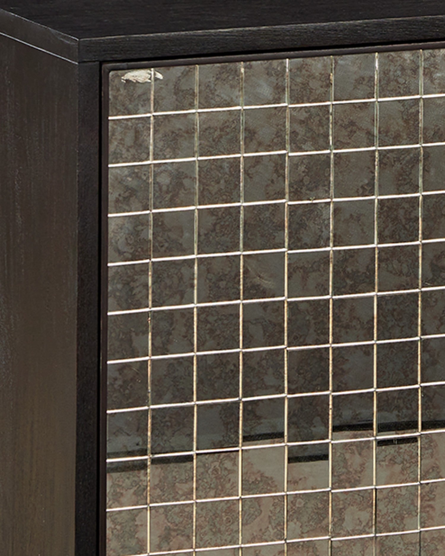 Currey and Company - 3000-0330 - Credenza - Mosaico - Ebony / Antique Mirror