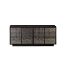 Currey and Company - 3000-0330 - Credenza - Mosaico - Ebony / Antique Mirror