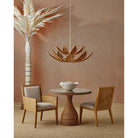 Currey and Company - 3000-0331 - Table d'entrée - Table d'entrée Dominique - Naturel / Transparent