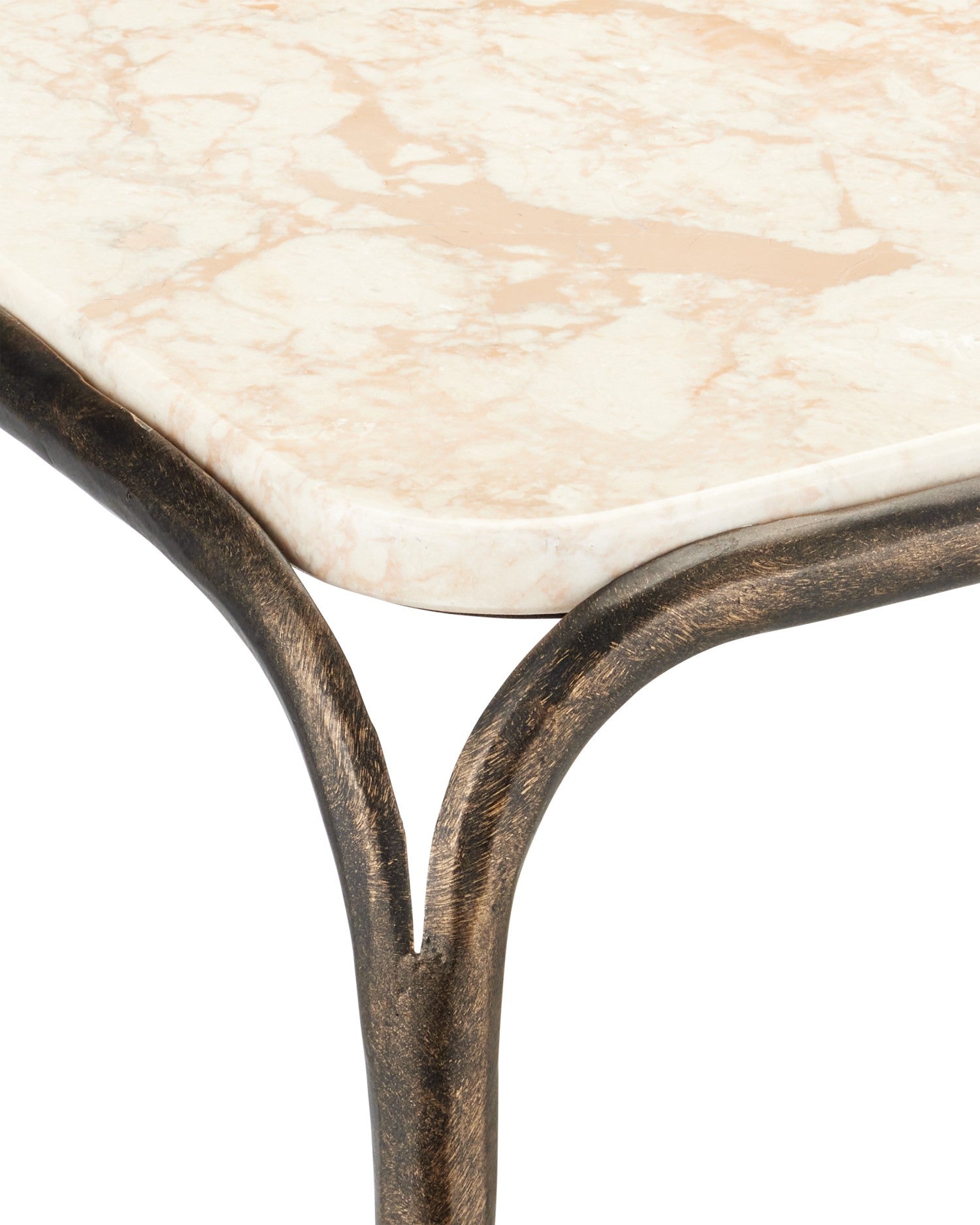 Currey and Company - 4000-0219 - Console Table - Crema - Natural / Bronze