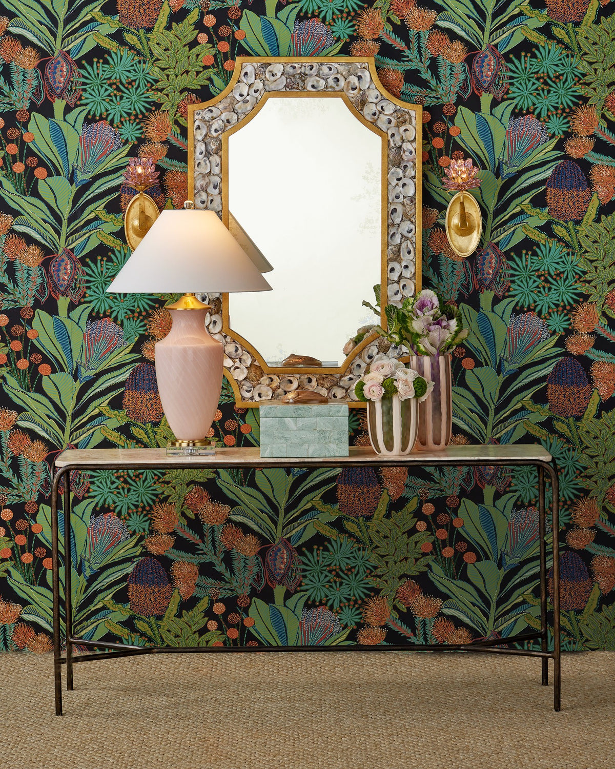 Currey and Company - 4000-0219 - Console Table - Crema - Natural / Bronze