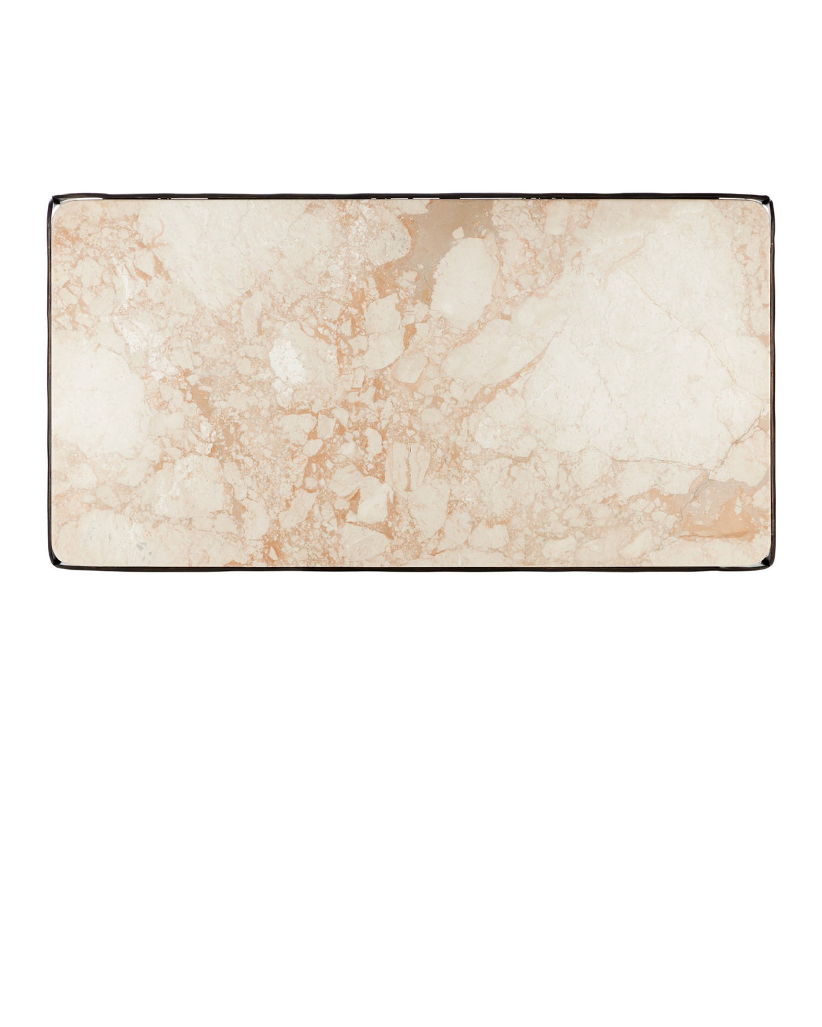 Currey and Company - 4000-0220 - Cocktail Table - Crema - Natural / Bronze