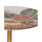 Currey and Company - 4000-0222 - Accent Table - Roselle Stone Inlay Accent Table - Natural / Brass