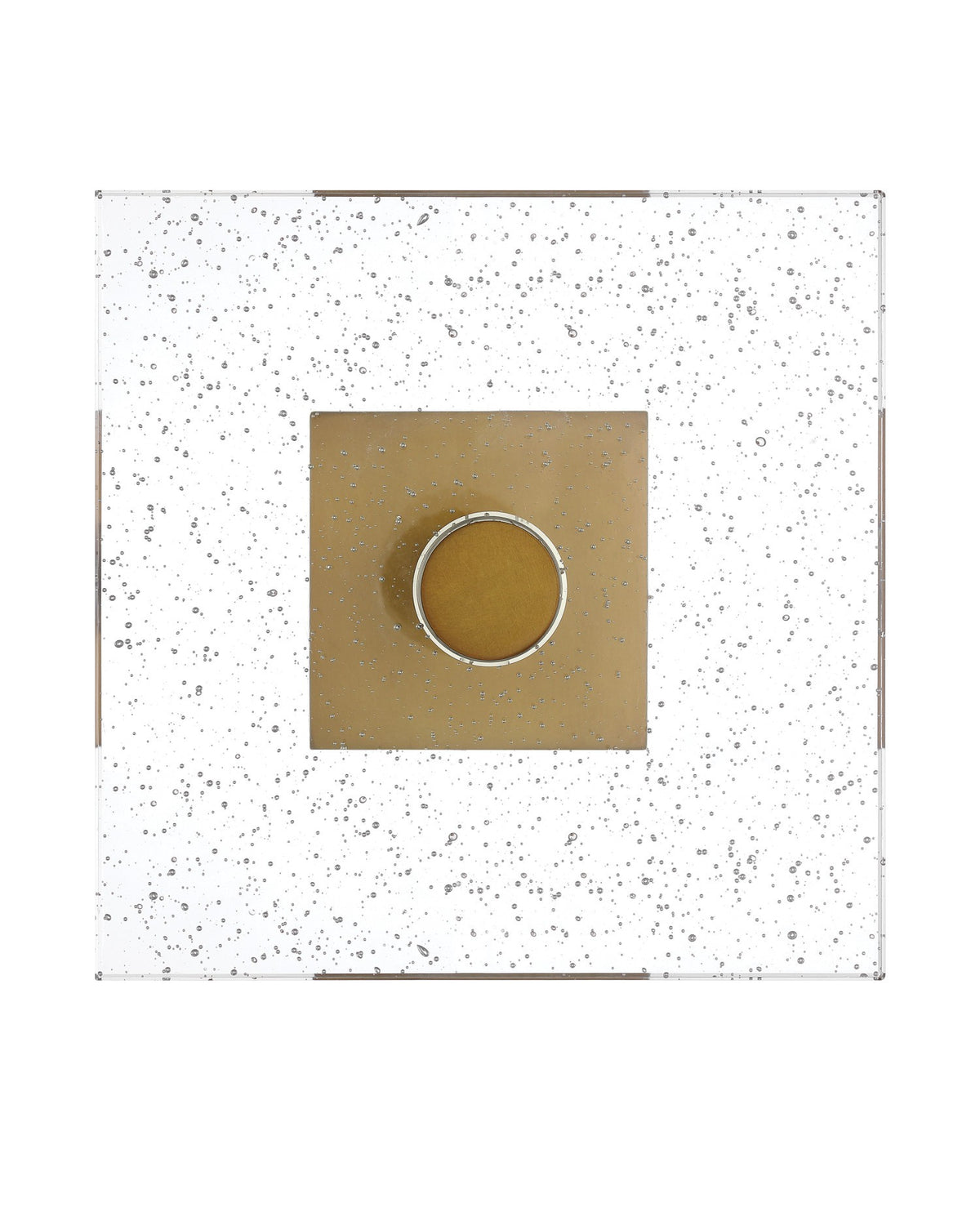 Currey and Company - 4000-0223 - Table basse - Table basse Désirée - Transparent / Laiton antique