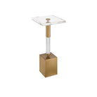 Currey and Company - 4000-0223 - Drinks Table - Desiree Drinks Table - Clear / Antique Brass
