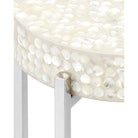 Currey and Company - 4000-0224 - Drinks Table - Gerri Dot - Natural / Polished Nickel