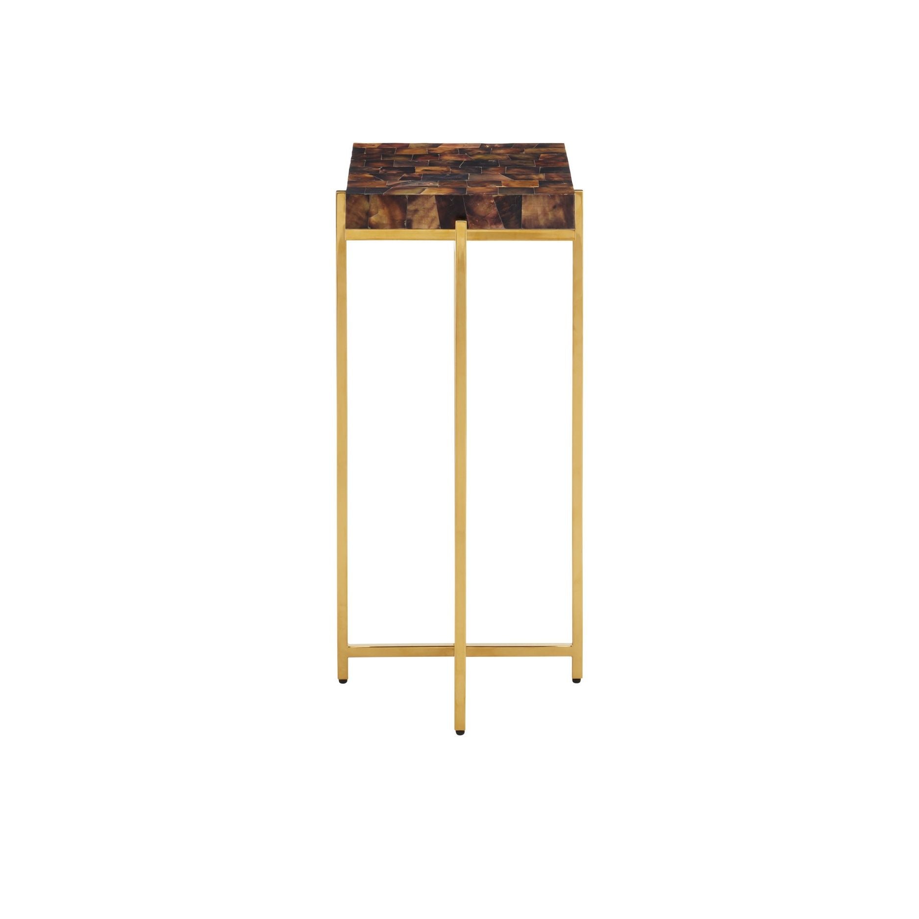 Currey and Company - 4000-0226 - Table d'appoint - Casey - Naturel / Laiton