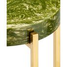 Currey and Company - 4000-0228 - Table à boissons - Rina - Vert / Laiton