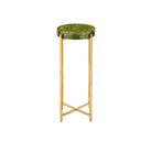 Currey and Company - 4000-0228 - Table à boissons - Rina - Vert / Laiton