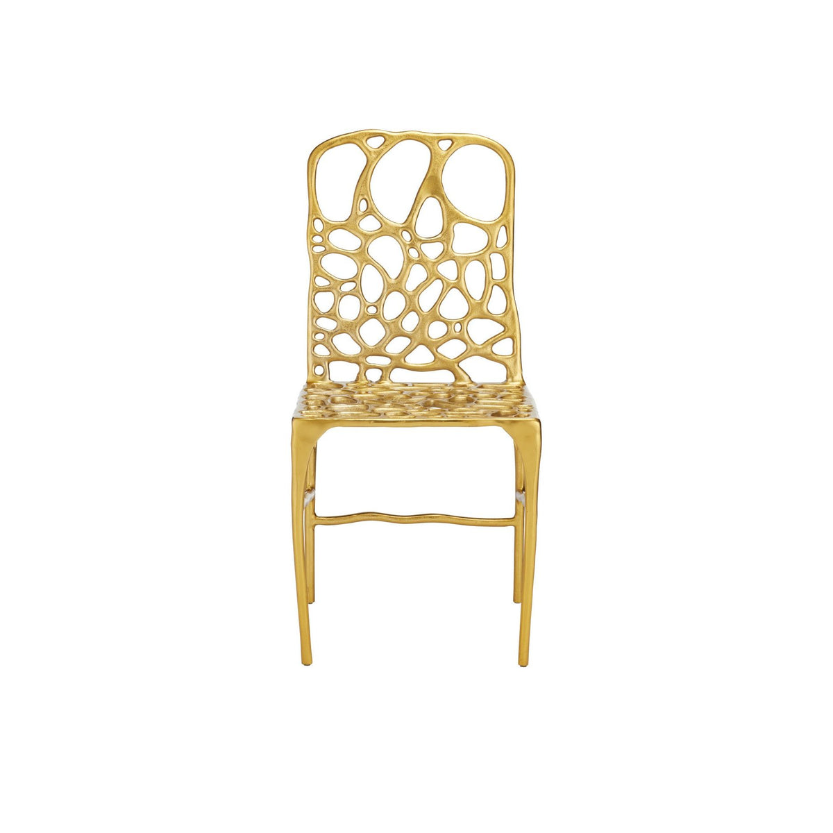 Currey and Company - 4000-0231 - Chaise d'appoint - Nid d'abeille - Or