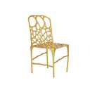 Currey and Company - 4000-0231 - Side Chair - Honeycomb - Gold