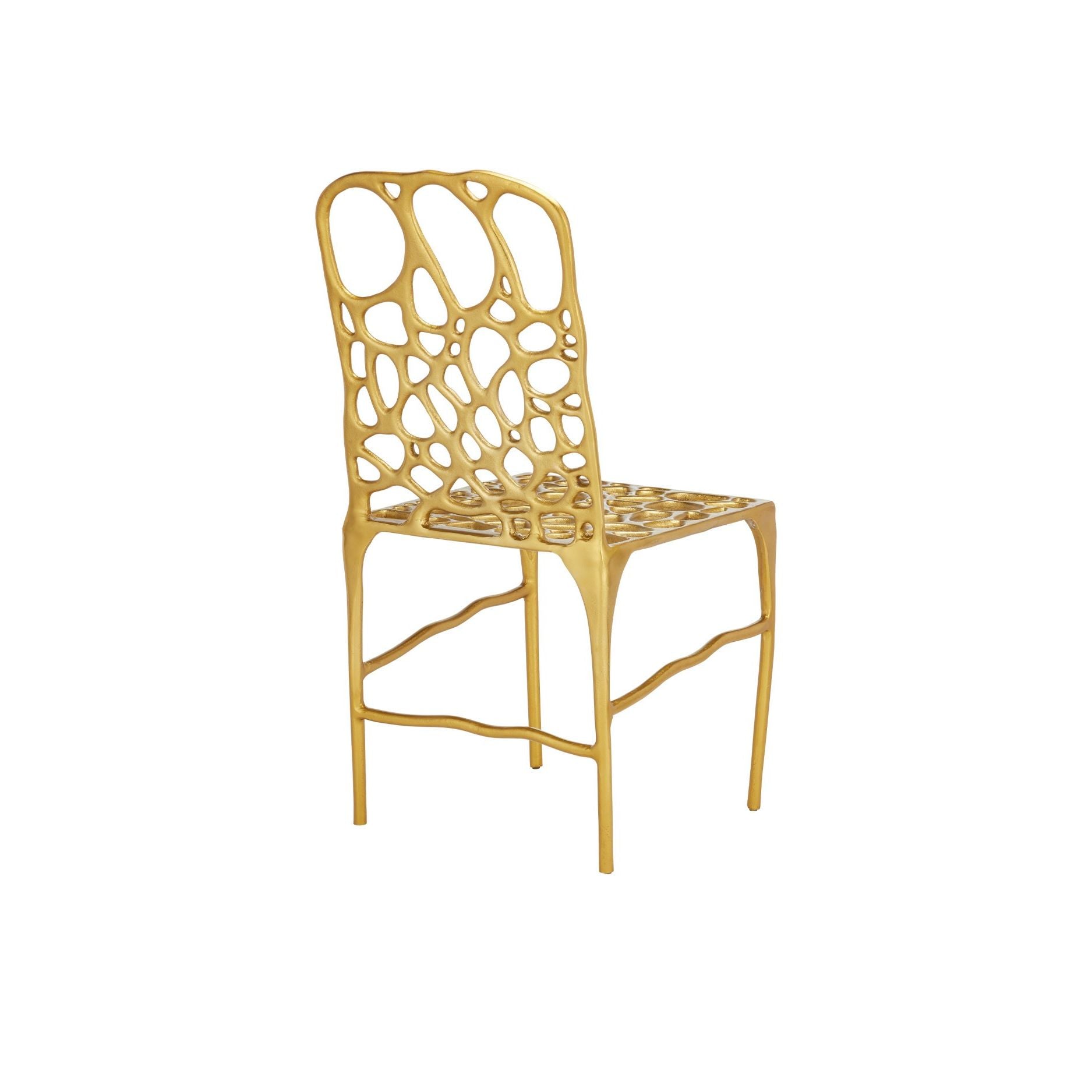 Currey and Company - 4000-0231 - Side Chair - Honeycomb - Gold