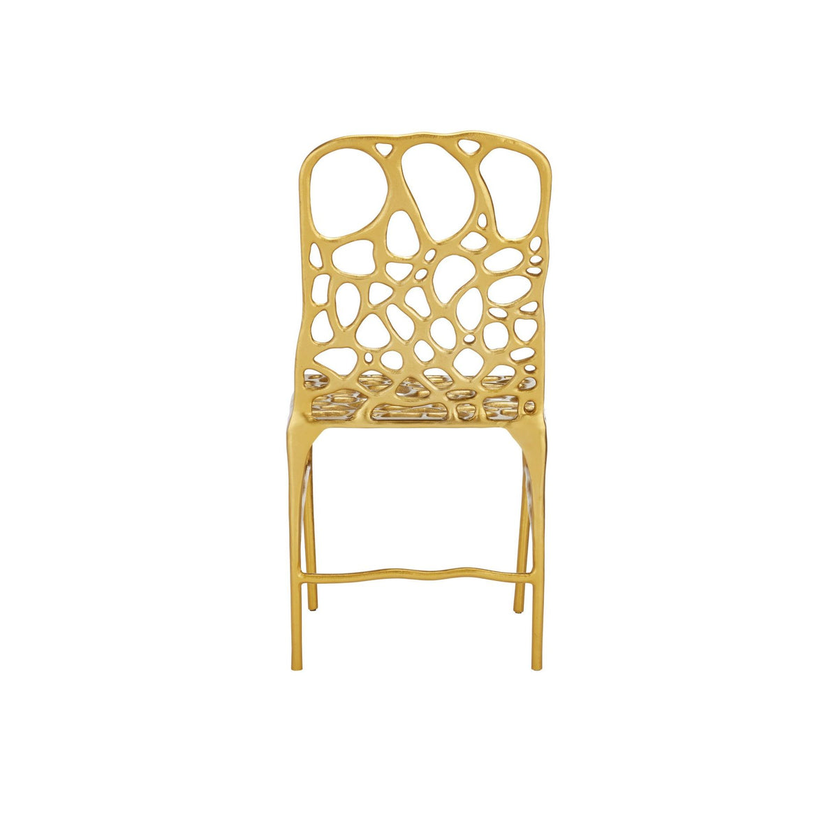 Currey and Company - 4000-0231 - Chaise d'appoint - Nid d'abeille - Or