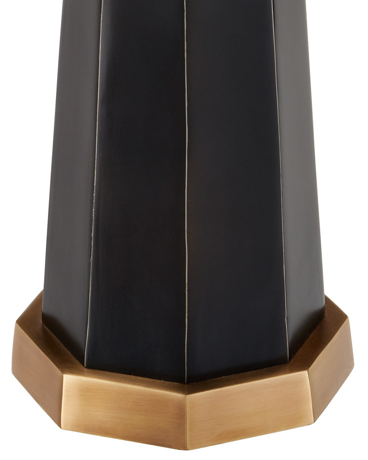 Currey and Company - 4000-0234 - Table basse - Gieves - Noir / Bronze / Laiton antique