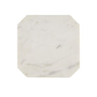 Currey and Company - 4000-0235 - Table basse - Table basse Ocho Marble - Blanc / Laiton antique