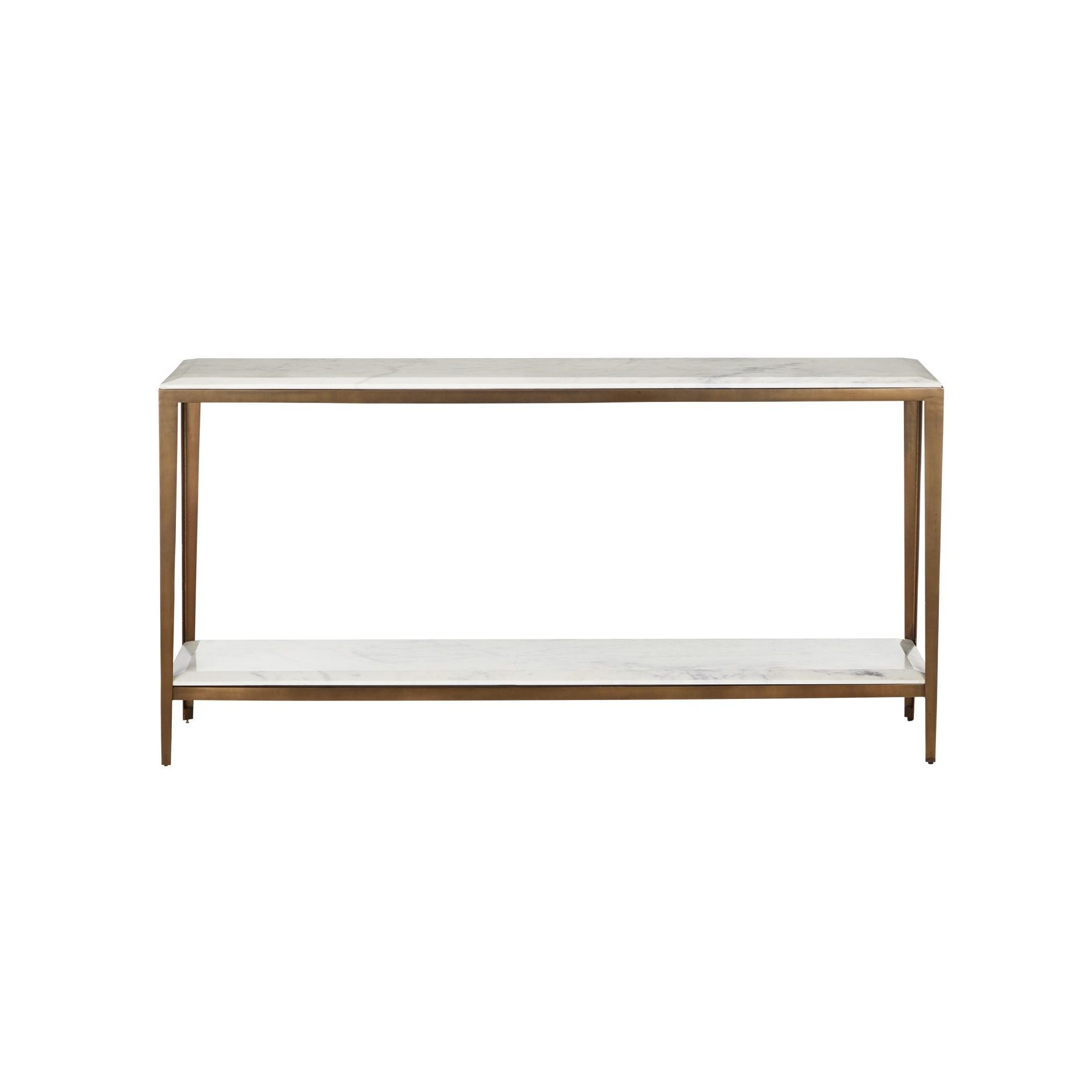 Currey and Company - 4000-0238 - Console - Oblique - Laiton naturel/antique