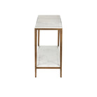 Currey and Company - 4000-0238 - Console Table - Oblique - Natural / Antique Brass