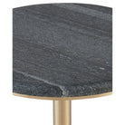 Currey and Company - 4000-0241 - Accent Table - Miles - Natural / Polished Brass
