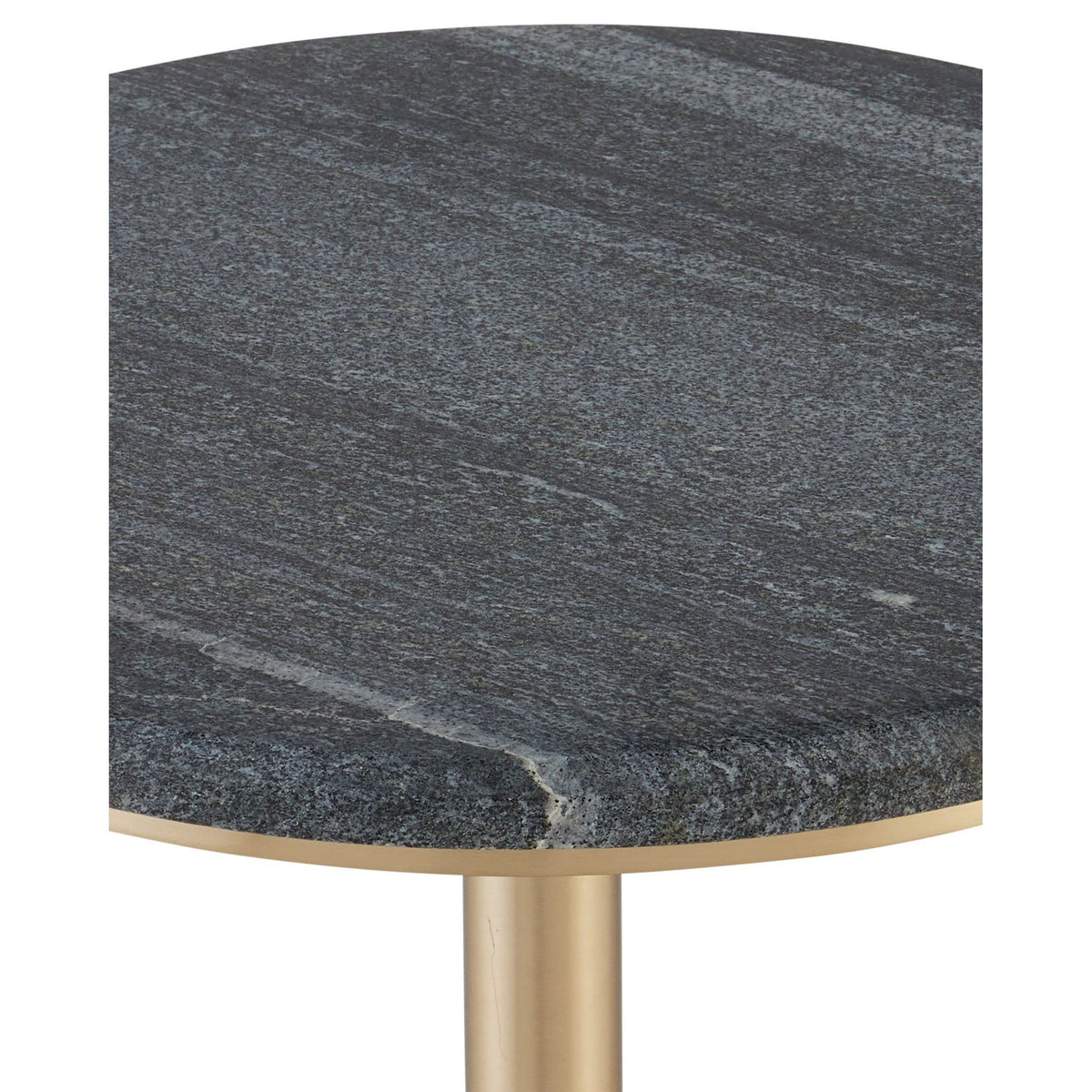 Currey and Company - 4000-0241 - Accent Table - Miles - Natural / Polished Brass
