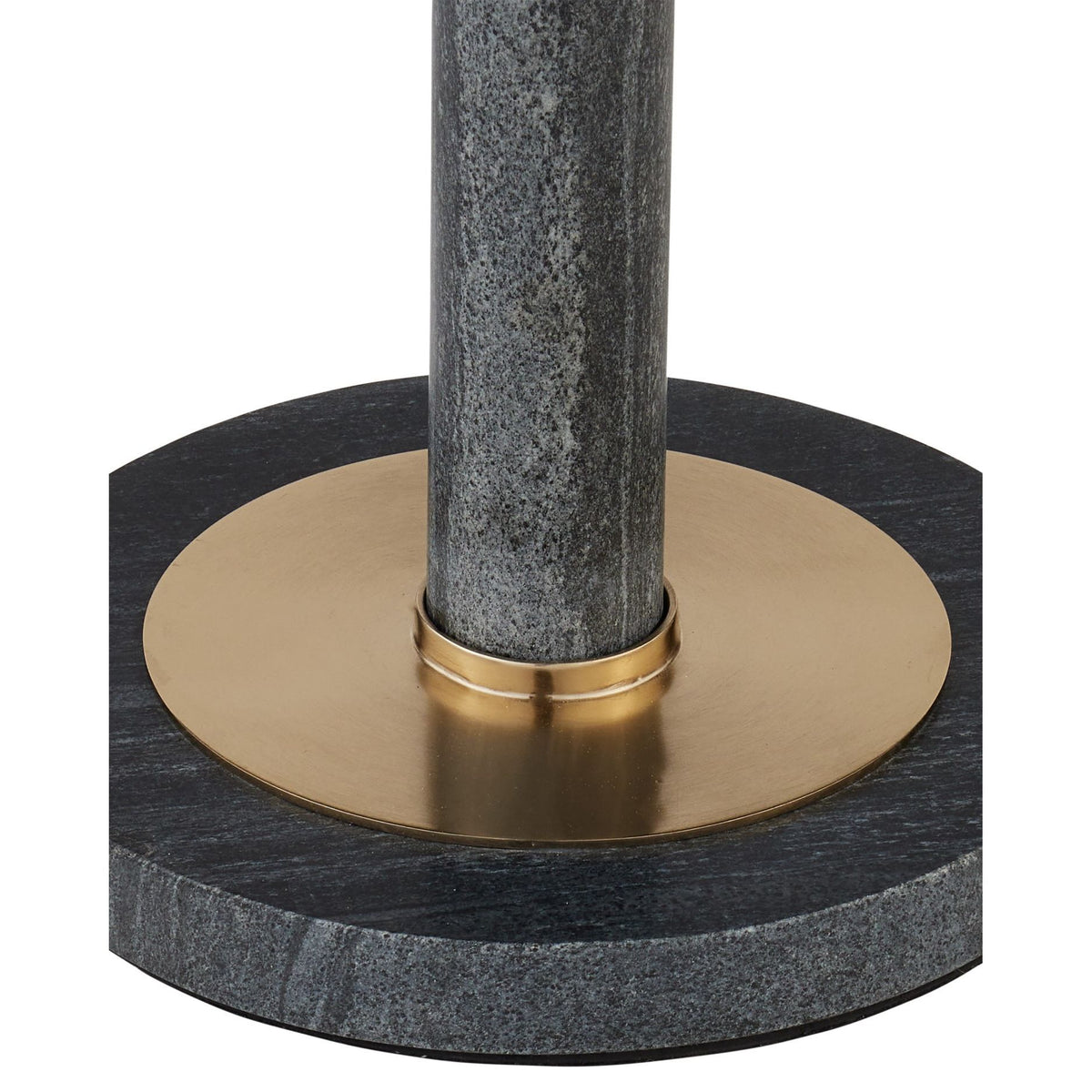 Currey and Company - 4000-0241 - Accent Table - Miles - Natural / Polished Brass