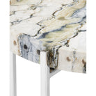 Currey and Company - 4000-0242 - Accent Table - Freya - Natural / Nickel
