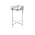 Currey and Company - 4000-0242 - Accent Table - Freya - Natural / Nickel