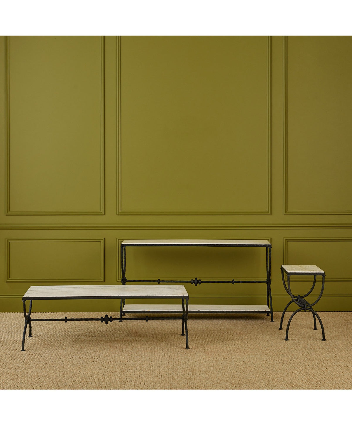 Currey and Company - 4000-0243 - Table d'appoint - Agora - Bronze naturel/rustique