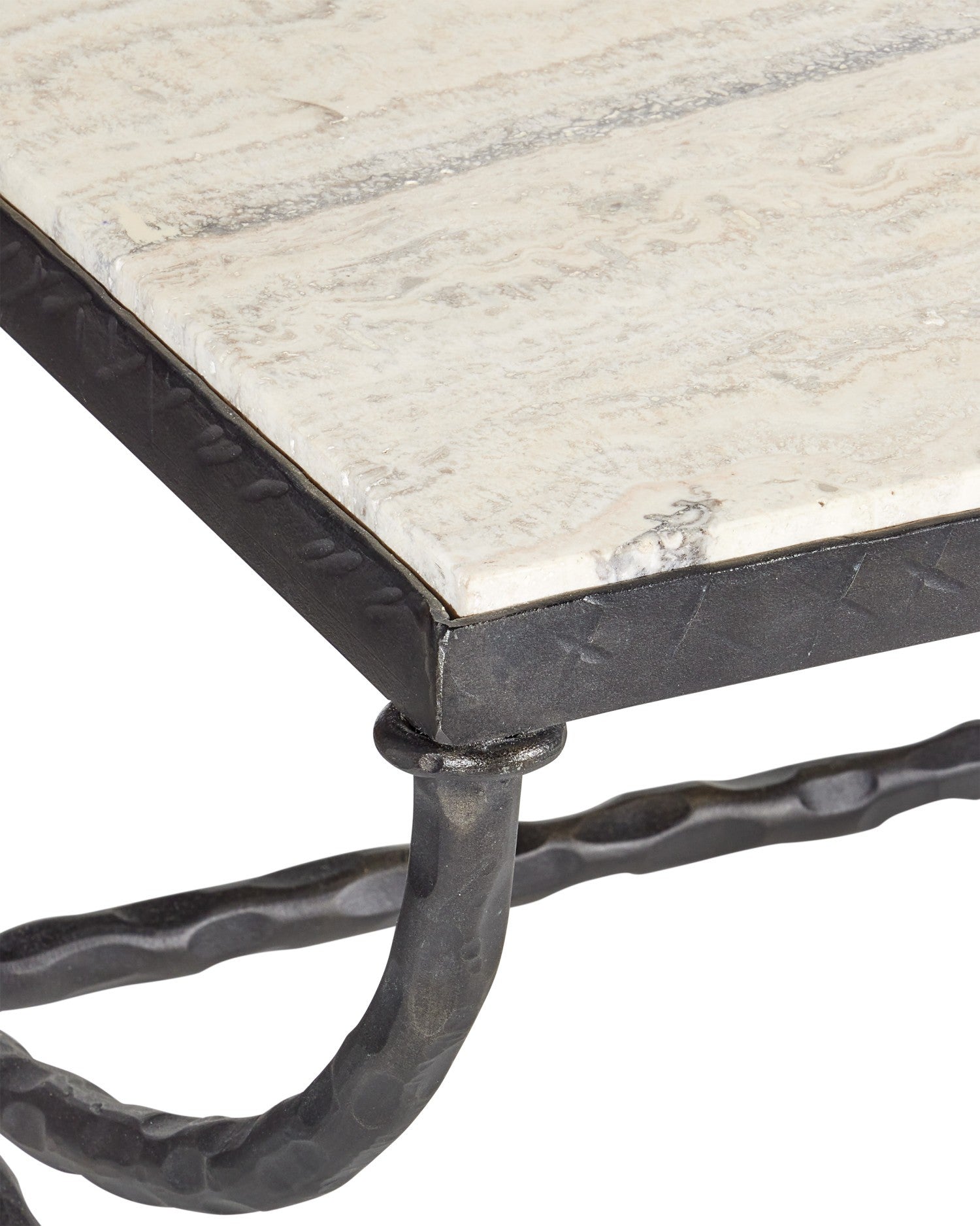 Currey and Company - 4000-0244 - Table basse - Agora - Bronze naturel/rustique