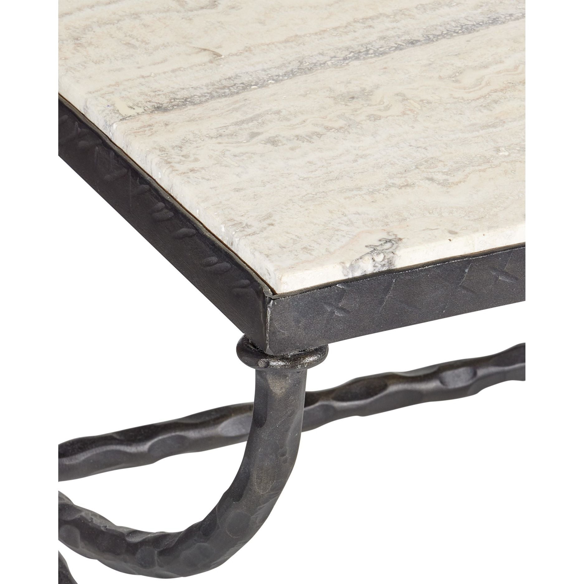 Currey and Company - 4000-0244 - Table basse - Agora - Bronze naturel/rustique