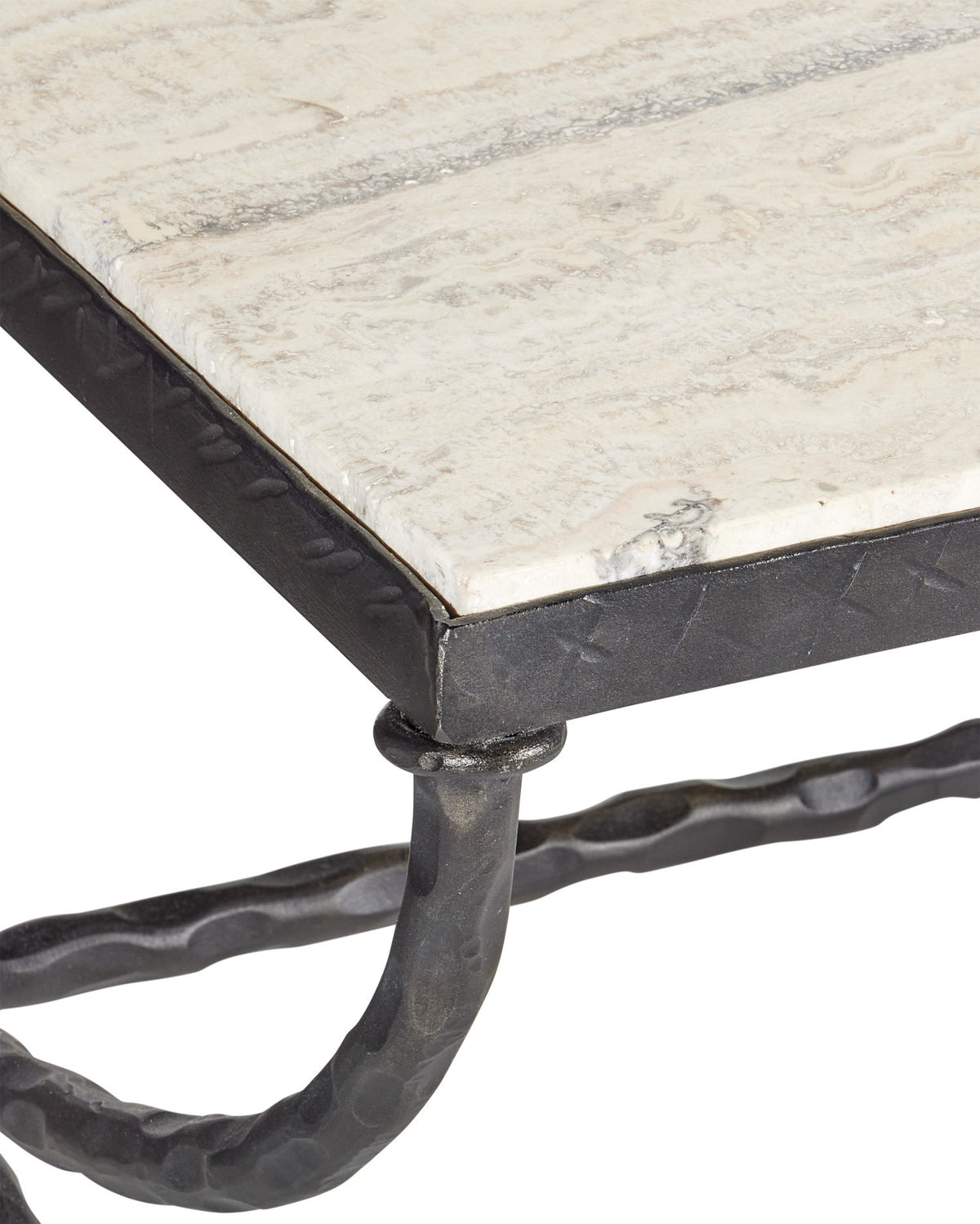 Currey and Company - 4000-0244 - Table basse - Agora - Bronze naturel/rustique