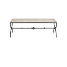 Currey and Company - 4000-0244 - Cocktail Table - Agora - Natural / Rustic Bronze