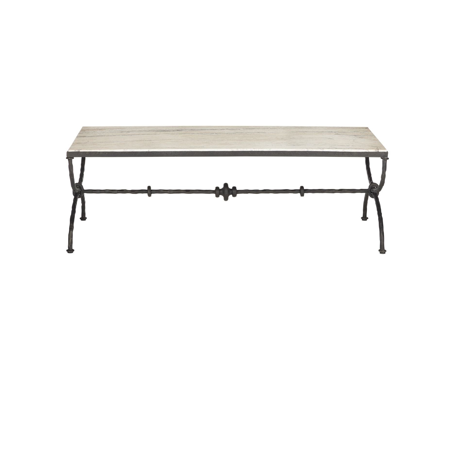 Currey and Company - 4000-0244 - Table basse - Agora - Bronze naturel/rustique