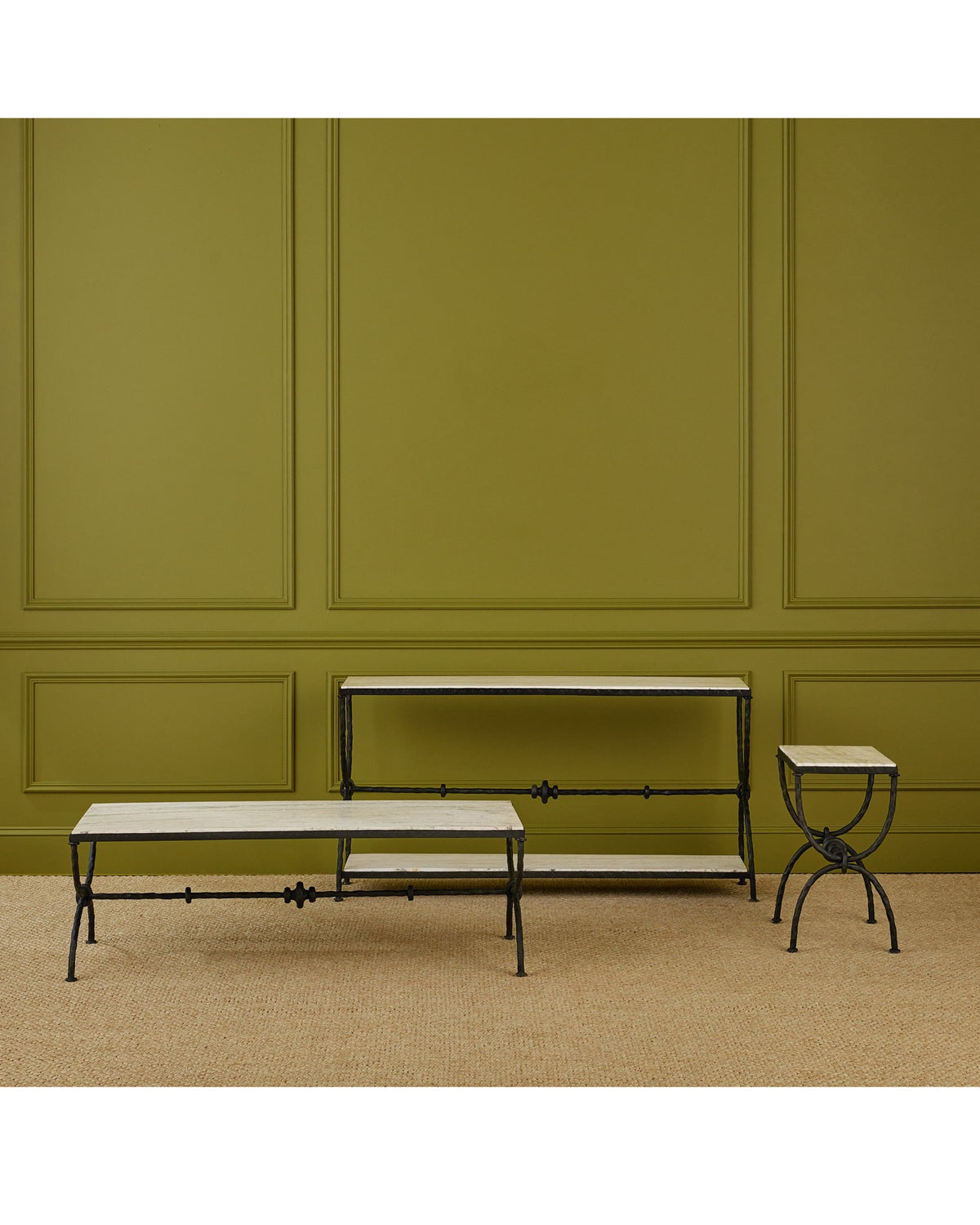 Currey and Company - 4000-0244 - Table basse - Agora - Bronze naturel/rustique