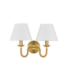 Currey and Company - 5000-0274 - Deux lumières Murale - Adala Brass Murale - Laiton naturel / brossé
