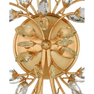 Currey and Company - 5000-0275 - Deux lumières Murale Myosotis - Transparent / Feuille d'or chinoise