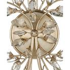 Currey and Company - 5000-0276 - Deux lumières Murale Myosotis - Feuille transparente/argentée