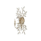 Currey and Company - 5000-0276 - Deux lumières Murale Myosotis - Feuille transparente/argentée