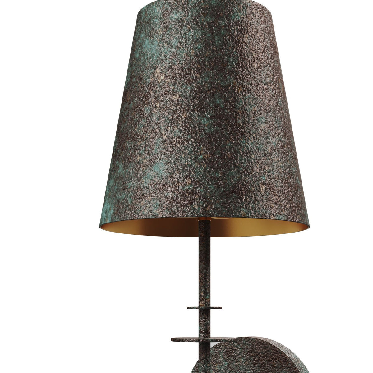 Currey and Company - 5000-0277 - One Light Wall Sconce - Anselm - Verde Bronze / Contemporary Gold