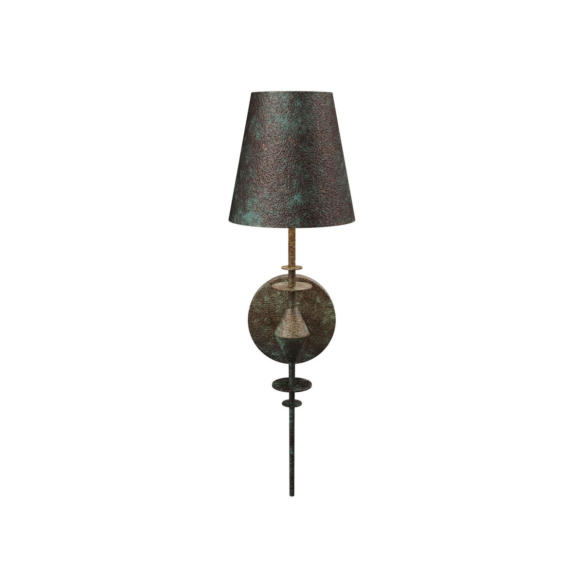 Currey and Company - 5000-0277 - One Light Wall Sconce - Anselm - Verde Bronze / Contemporary Gold