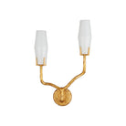 Currey and Company - 5000-0284 - Two Light Wall Sconce - Mathilda - White / Matte Gold