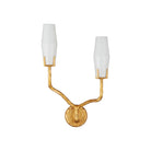 Currey and Company - 5000-0285 - Two Light Wall Sconce - Mathilda - White / Matte Gold