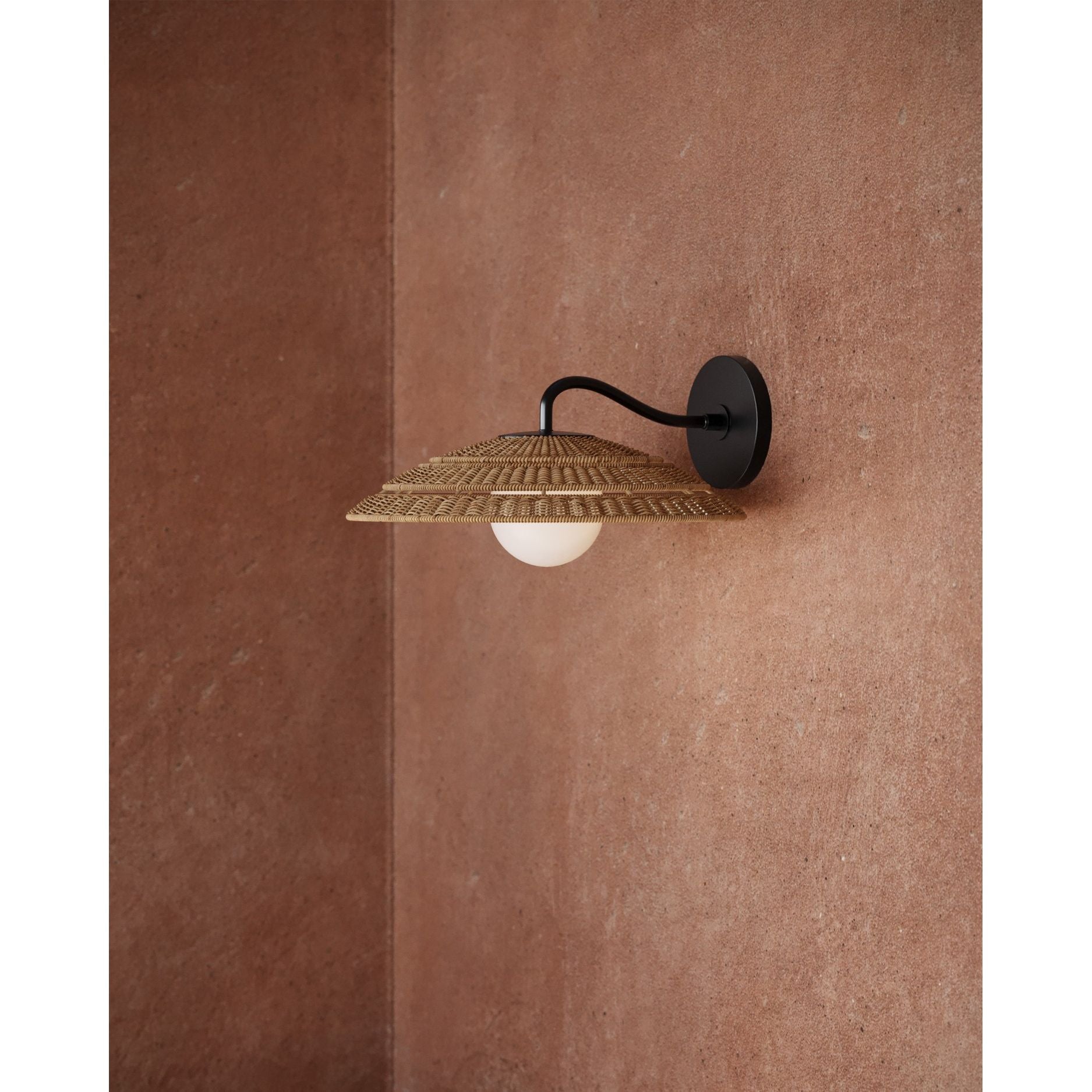 Currey and Company - 5500-0059 - Une lumière Murale - Barbarie - Naturel / Noir / Blanc givré