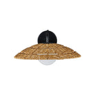 Currey and Company - 5500-0059 - Une lumière Murale - Barbarie - Naturel / Noir / Blanc givré