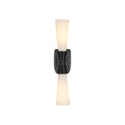 Currey and Company - 5800-0066 - Deux lumières Murale - Burrows - Blanc opaque / Bronze huilé