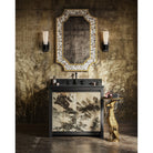 Currey and Company - 5800-0068 - Une lumière Murale - Bonaz - Blanc opaque / Bronze huilé