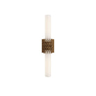 Currey and Company - 5800-0069 - Deux lumières Murale - Brietta - Blanc opaque / Laiton antique