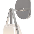 Currey and Company - 5800-0073 - Une lumière Murale - Bronwen - Blanc opaque / Nickel poli